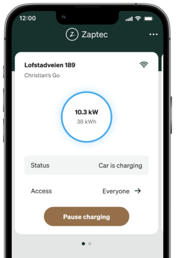 zaptec-app-problemen